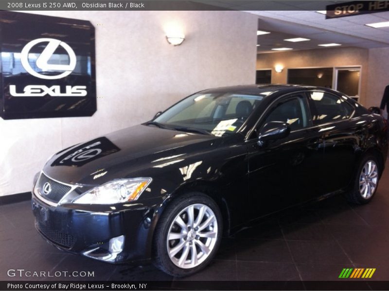 Obsidian Black / Black 2008 Lexus IS 250 AWD