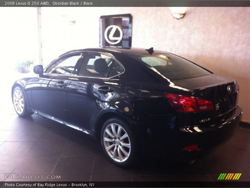 Obsidian Black / Black 2008 Lexus IS 250 AWD