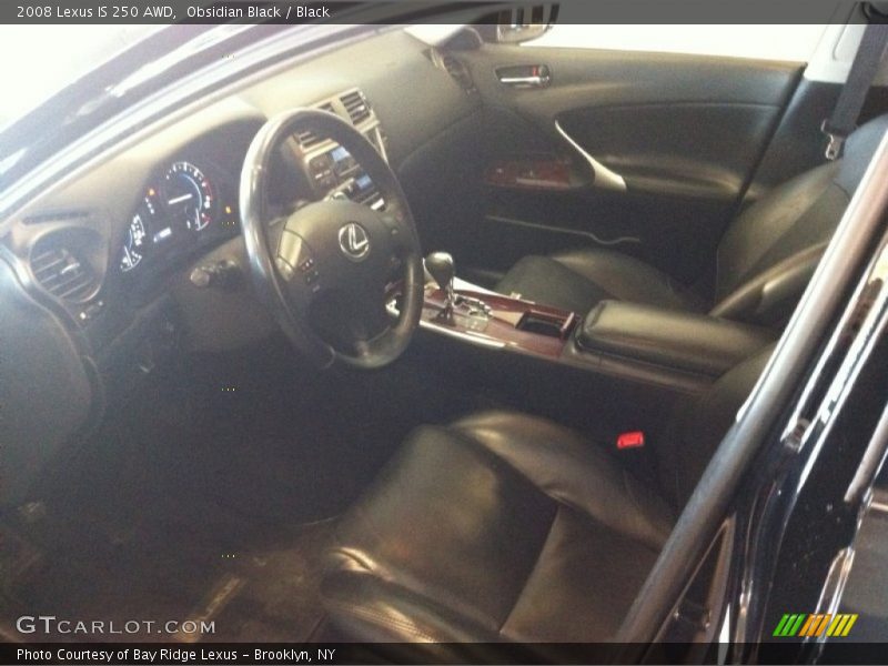 Obsidian Black / Black 2008 Lexus IS 250 AWD