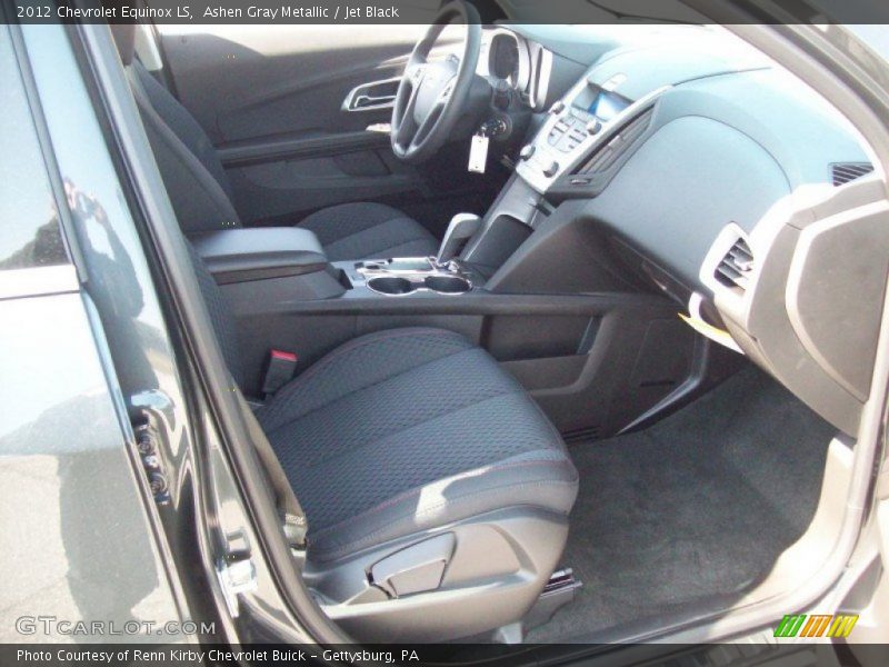 Ashen Gray Metallic / Jet Black 2012 Chevrolet Equinox LS