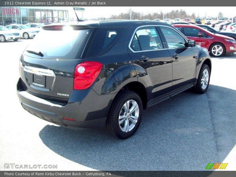 Ashen Gray Metallic / Jet Black 2012 Chevrolet Equinox LS