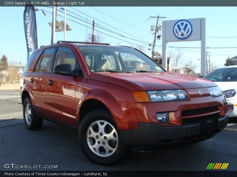 Orange / Light Tan 2003 Saturn VUE V6 AWD