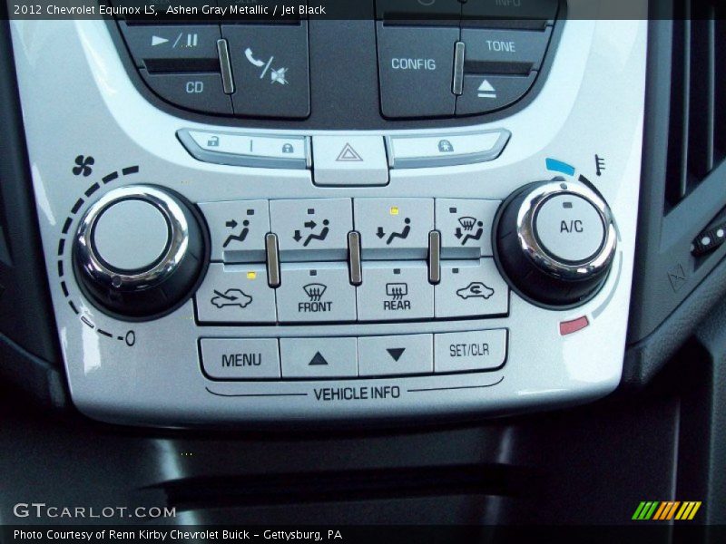 Ashen Gray Metallic / Jet Black 2012 Chevrolet Equinox LS