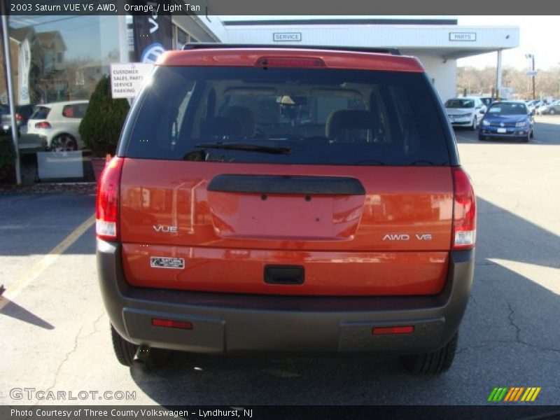 Orange / Light Tan 2003 Saturn VUE V6 AWD