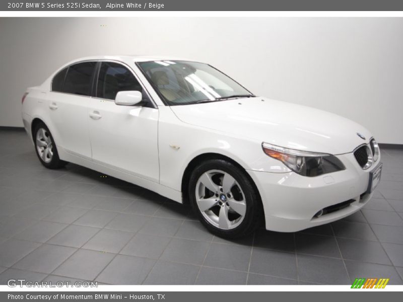 Alpine White / Beige 2007 BMW 5 Series 525i Sedan