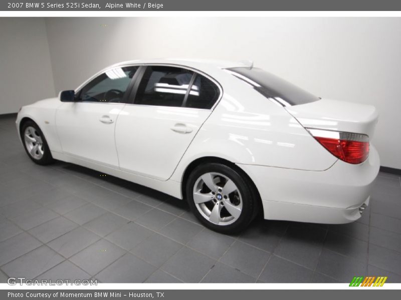 Alpine White / Beige 2007 BMW 5 Series 525i Sedan