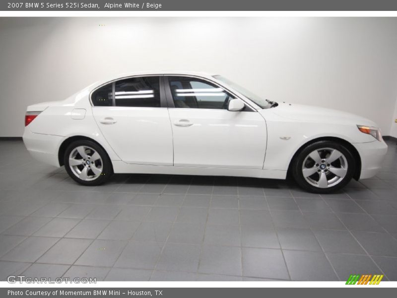 Alpine White / Beige 2007 BMW 5 Series 525i Sedan
