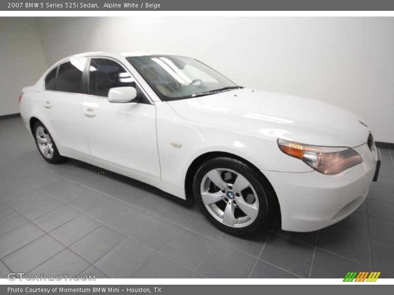 Alpine White / Beige 2007 BMW 5 Series 525i Sedan