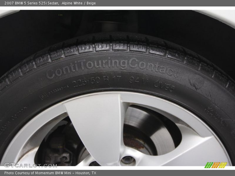 Alpine White / Beige 2007 BMW 5 Series 525i Sedan