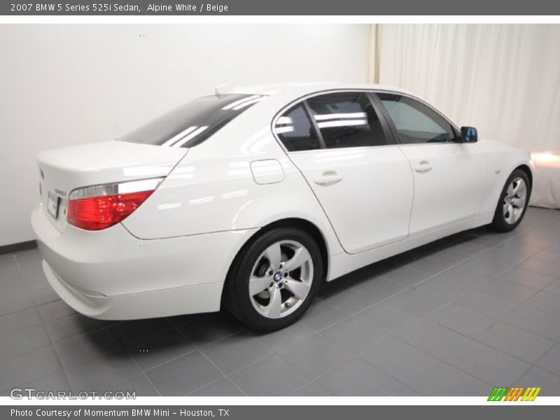 Alpine White / Beige 2007 BMW 5 Series 525i Sedan