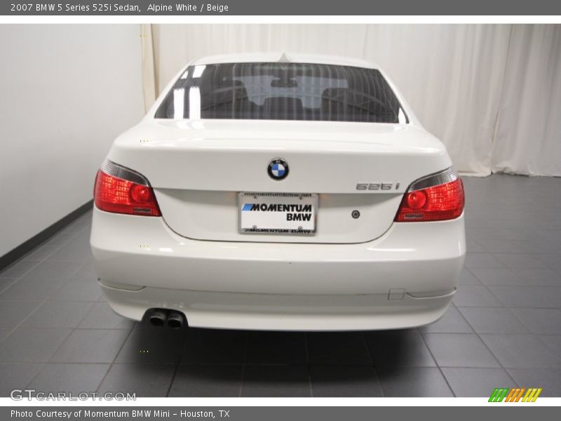Alpine White / Beige 2007 BMW 5 Series 525i Sedan