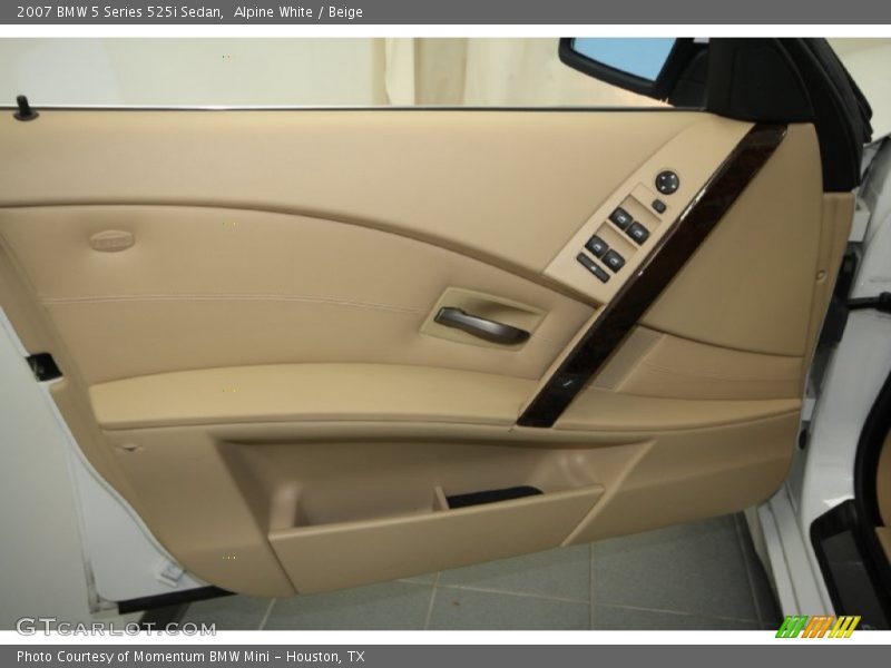 Alpine White / Beige 2007 BMW 5 Series 525i Sedan
