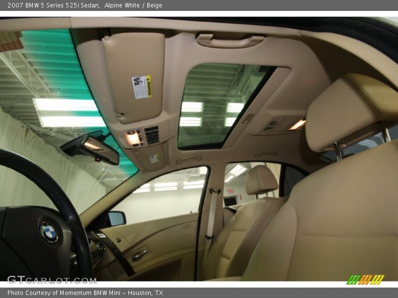 Alpine White / Beige 2007 BMW 5 Series 525i Sedan