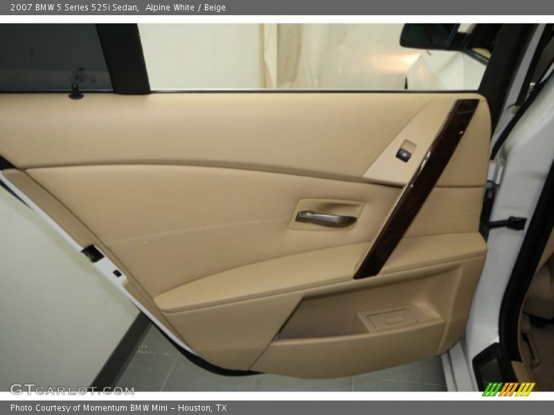 Alpine White / Beige 2007 BMW 5 Series 525i Sedan
