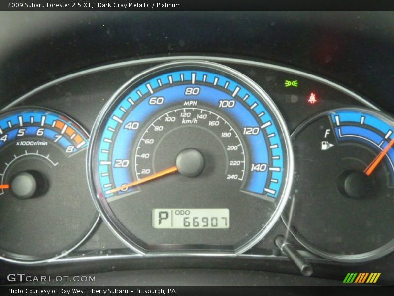 Dark Gray Metallic / Platinum 2009 Subaru Forester 2.5 XT