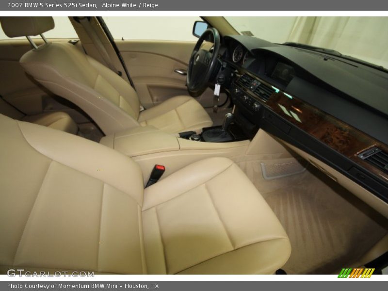 Alpine White / Beige 2007 BMW 5 Series 525i Sedan