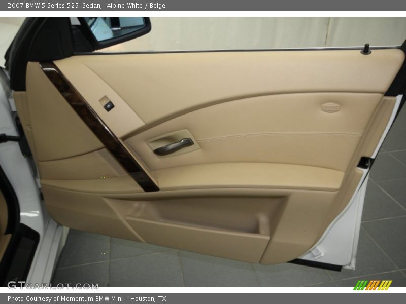 Alpine White / Beige 2007 BMW 5 Series 525i Sedan