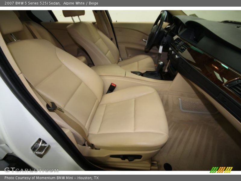 Alpine White / Beige 2007 BMW 5 Series 525i Sedan