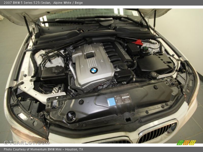 Alpine White / Beige 2007 BMW 5 Series 525i Sedan