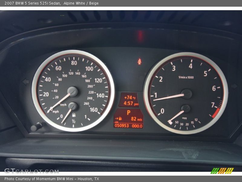 Alpine White / Beige 2007 BMW 5 Series 525i Sedan