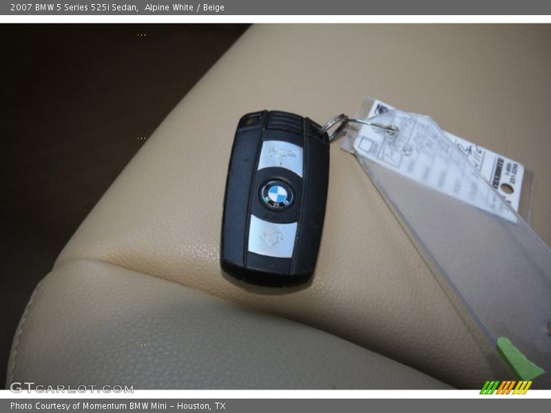 Alpine White / Beige 2007 BMW 5 Series 525i Sedan