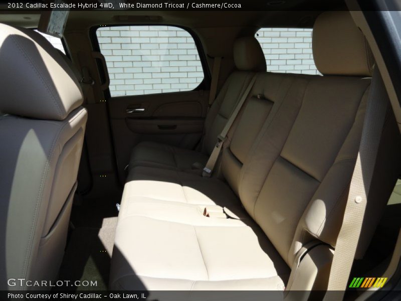 White Diamond Tricoat / Cashmere/Cocoa 2012 Cadillac Escalade Hybrid 4WD