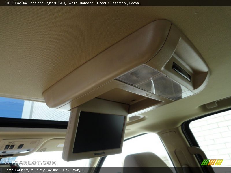 White Diamond Tricoat / Cashmere/Cocoa 2012 Cadillac Escalade Hybrid 4WD