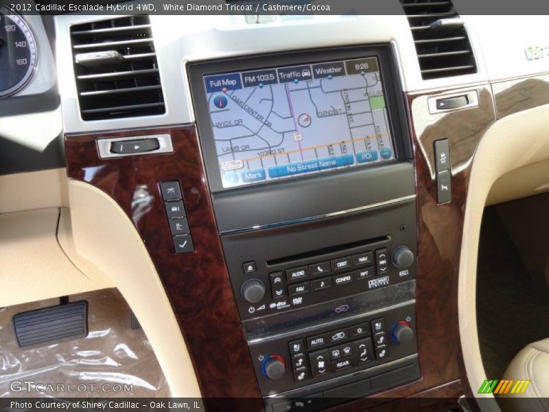 White Diamond Tricoat / Cashmere/Cocoa 2012 Cadillac Escalade Hybrid 4WD