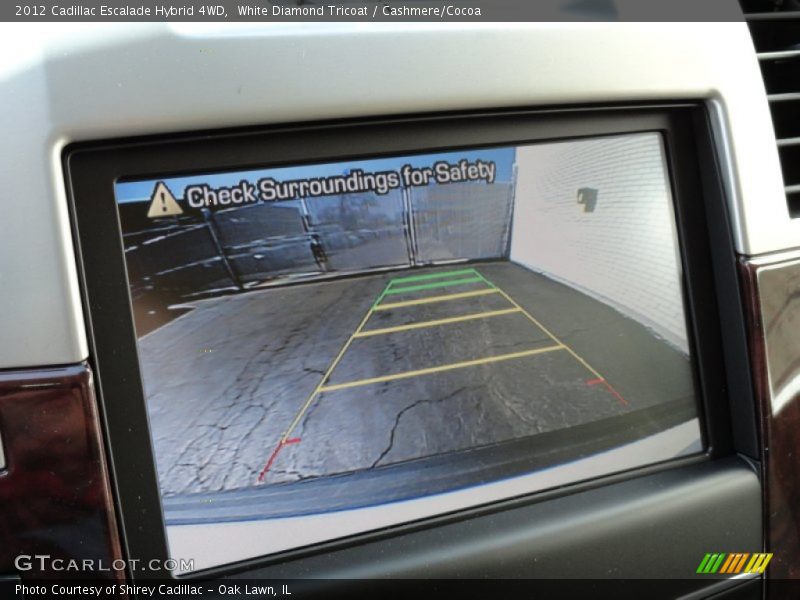 White Diamond Tricoat / Cashmere/Cocoa 2012 Cadillac Escalade Hybrid 4WD