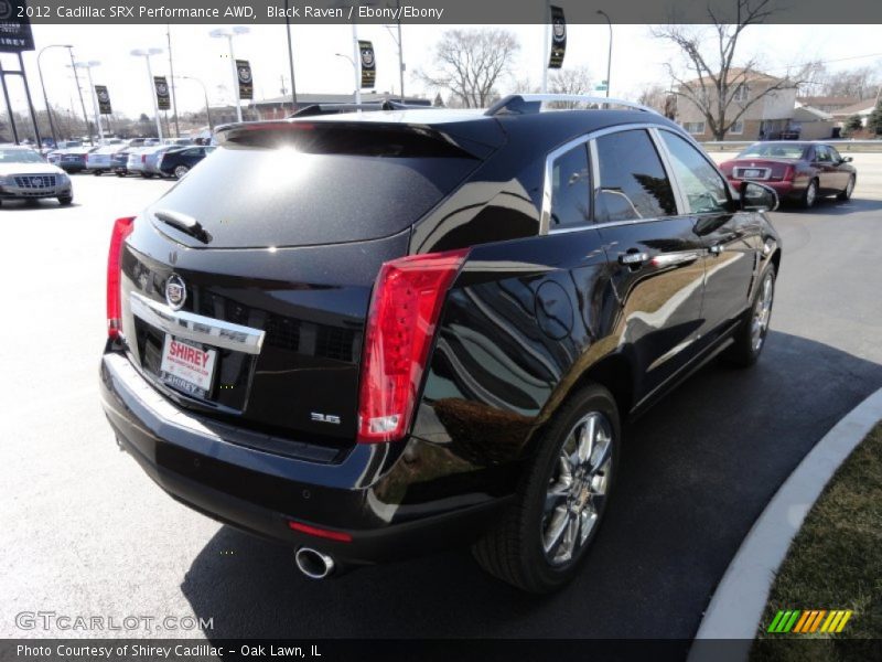Black Raven / Ebony/Ebony 2012 Cadillac SRX Performance AWD