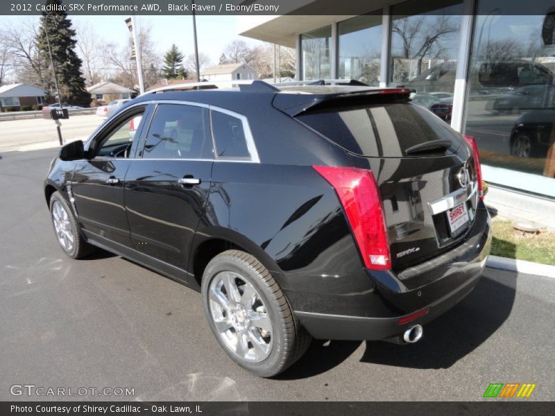 Black Raven / Ebony/Ebony 2012 Cadillac SRX Performance AWD