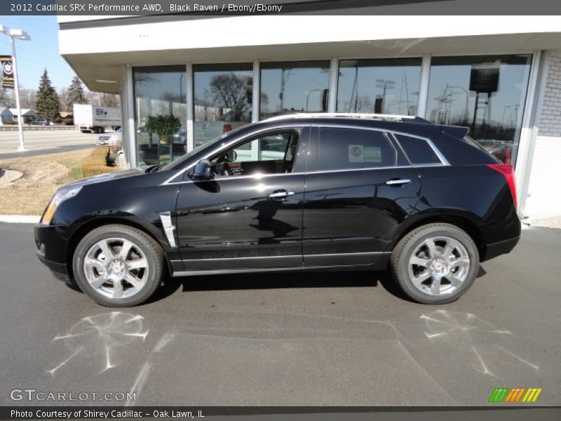 Black Raven / Ebony/Ebony 2012 Cadillac SRX Performance AWD