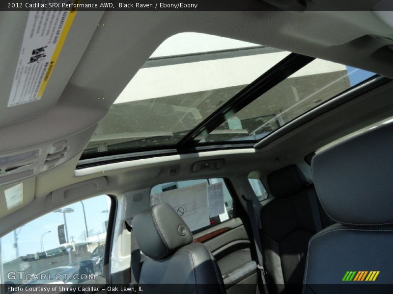 Black Raven / Ebony/Ebony 2012 Cadillac SRX Performance AWD