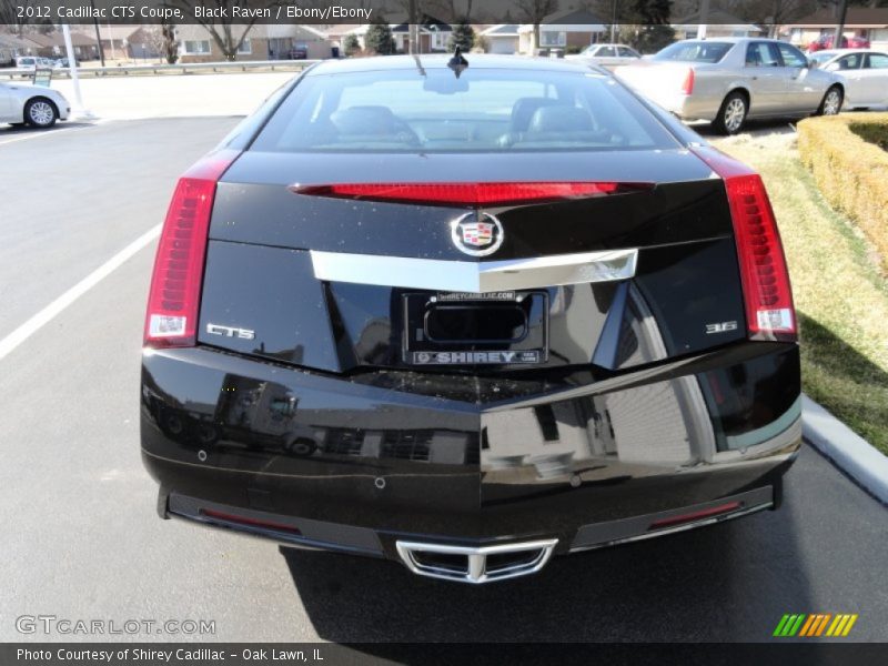 Black Raven / Ebony/Ebony 2012 Cadillac CTS Coupe
