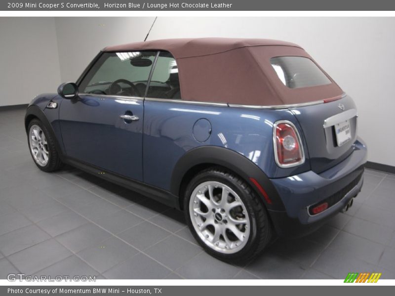 Horizon Blue / Lounge Hot Chocolate Leather 2009 Mini Cooper S Convertible