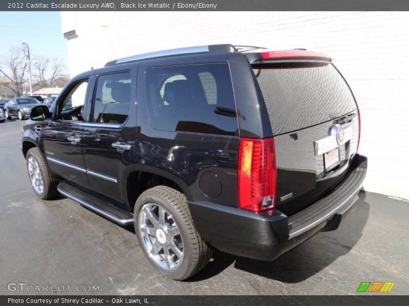 Black Ice Metallic / Ebony/Ebony 2012 Cadillac Escalade Luxury AWD