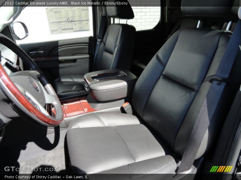 Black Ice Metallic / Ebony/Ebony 2012 Cadillac Escalade Luxury AWD