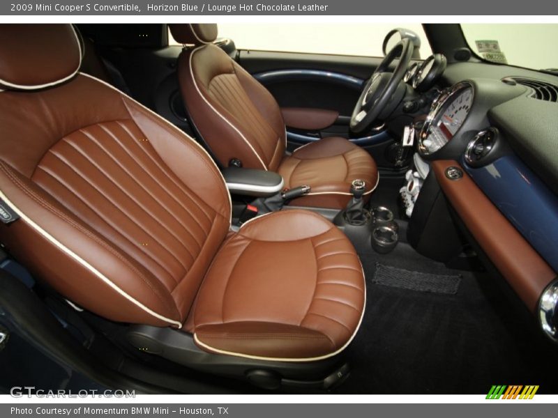 Horizon Blue / Lounge Hot Chocolate Leather 2009 Mini Cooper S Convertible
