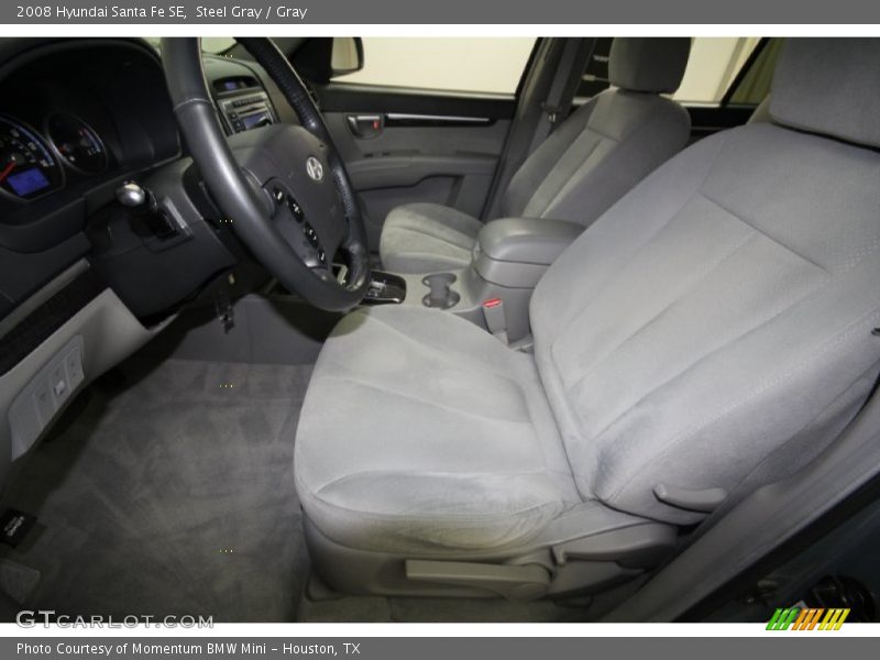 Steel Gray / Gray 2008 Hyundai Santa Fe SE