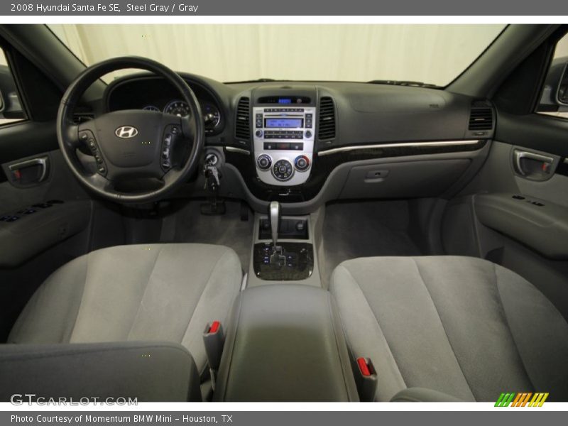 Steel Gray / Gray 2008 Hyundai Santa Fe SE