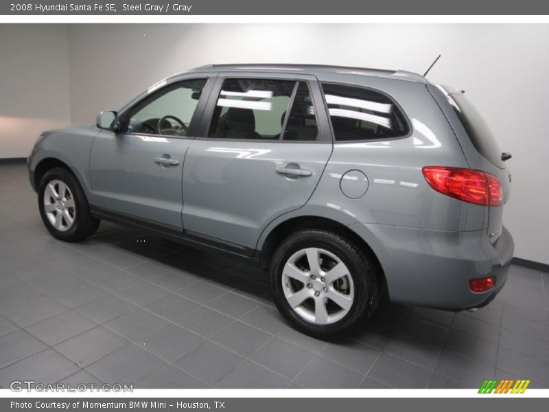 Steel Gray / Gray 2008 Hyundai Santa Fe SE