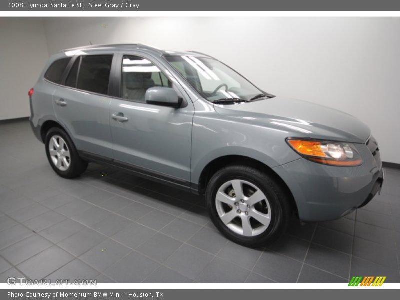 Steel Gray / Gray 2008 Hyundai Santa Fe SE