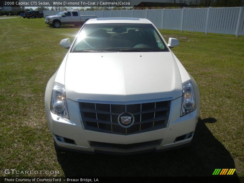 White Diamond Tri-Coat / Cashmere/Cocoa 2008 Cadillac CTS Sedan