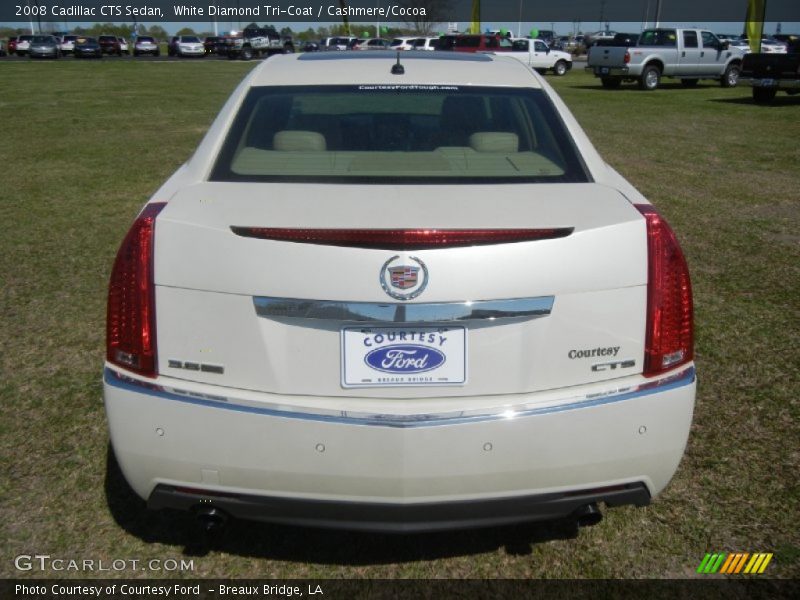 White Diamond Tri-Coat / Cashmere/Cocoa 2008 Cadillac CTS Sedan