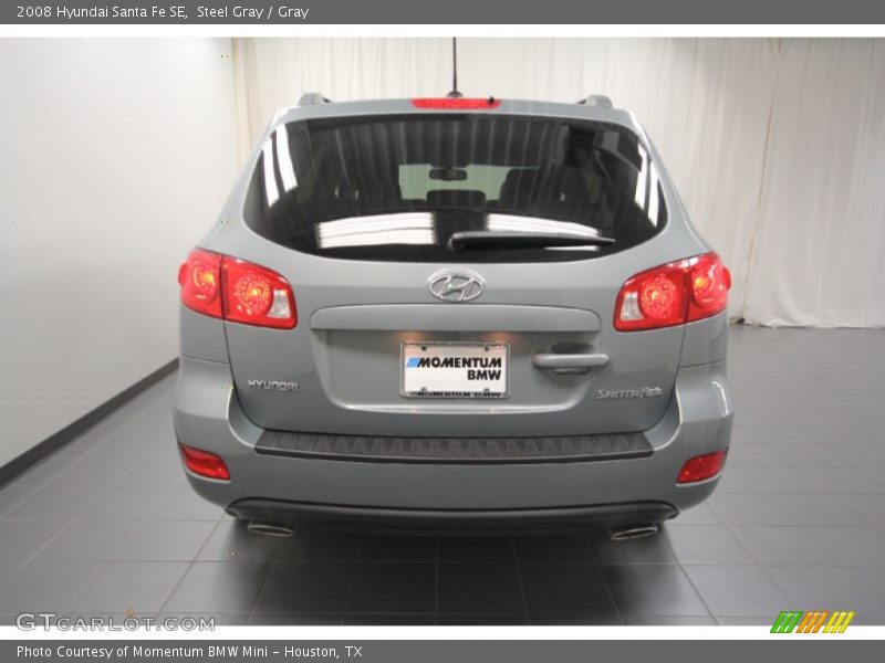 Steel Gray / Gray 2008 Hyundai Santa Fe SE