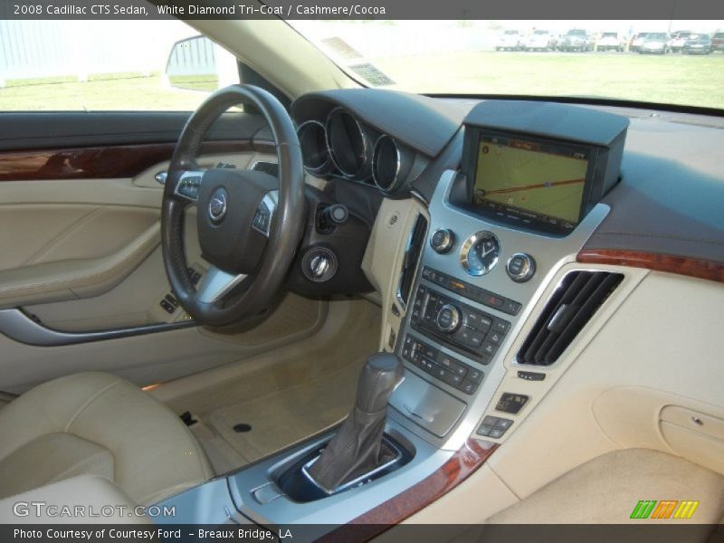 White Diamond Tri-Coat / Cashmere/Cocoa 2008 Cadillac CTS Sedan