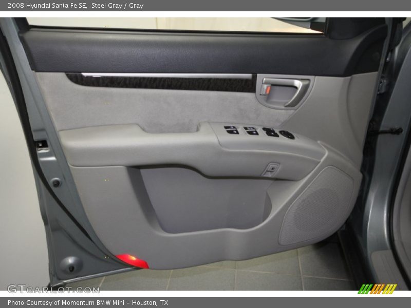 Steel Gray / Gray 2008 Hyundai Santa Fe SE