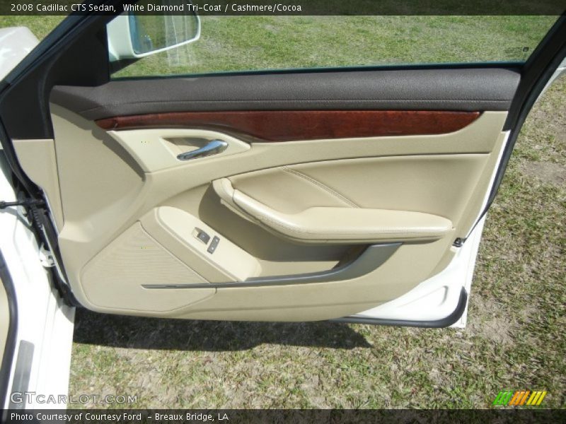 White Diamond Tri-Coat / Cashmere/Cocoa 2008 Cadillac CTS Sedan
