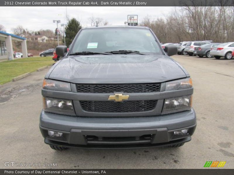 Dark Gray Metallic / Ebony 2012 Chevrolet Colorado Work Truck Regular Cab 4x4