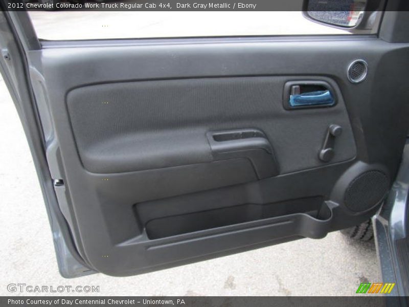 Dark Gray Metallic / Ebony 2012 Chevrolet Colorado Work Truck Regular Cab 4x4